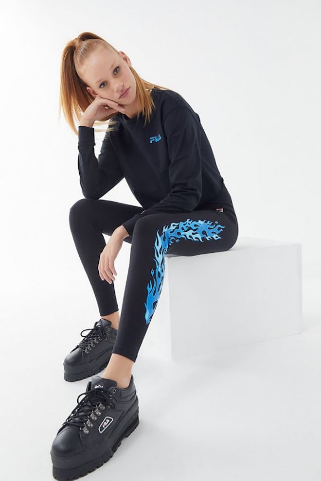 FILA X Disney Villains UO Exclusive Hades Flame Legging