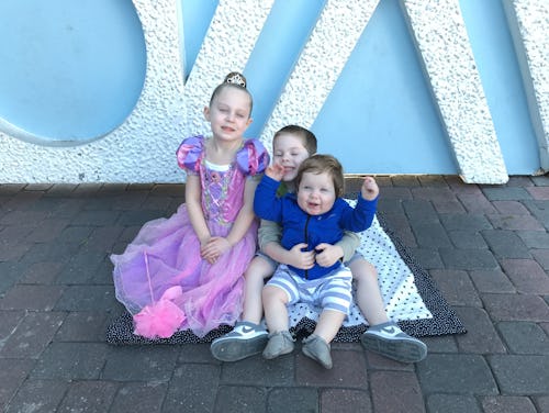 Gretchen Bossio's three children at Disney