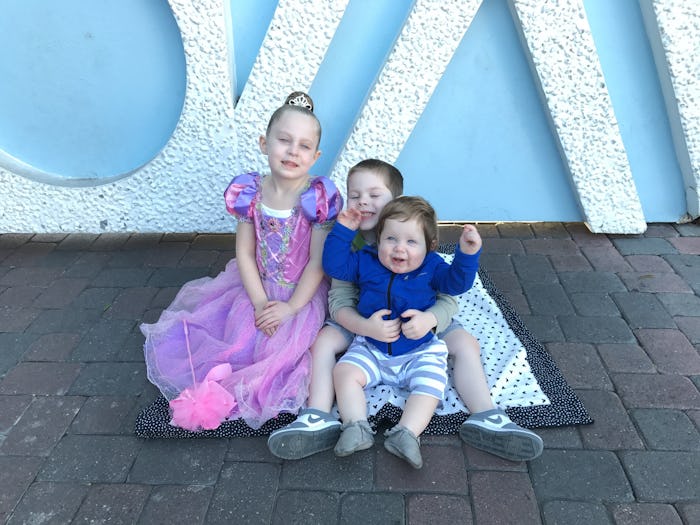 Gretchen Bossio's three children at Disney