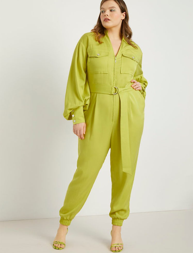 Priscilla Ono x ELOQUII Utility Jumpsuit in Sublime