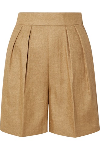 Pleated Woven Shorts