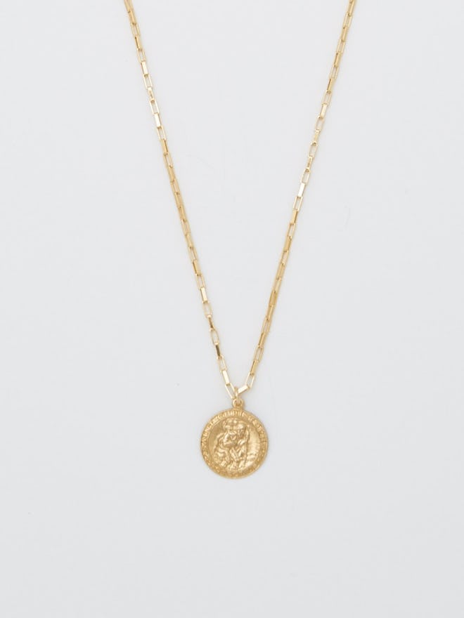 St. Christopher Box Chain Necklace