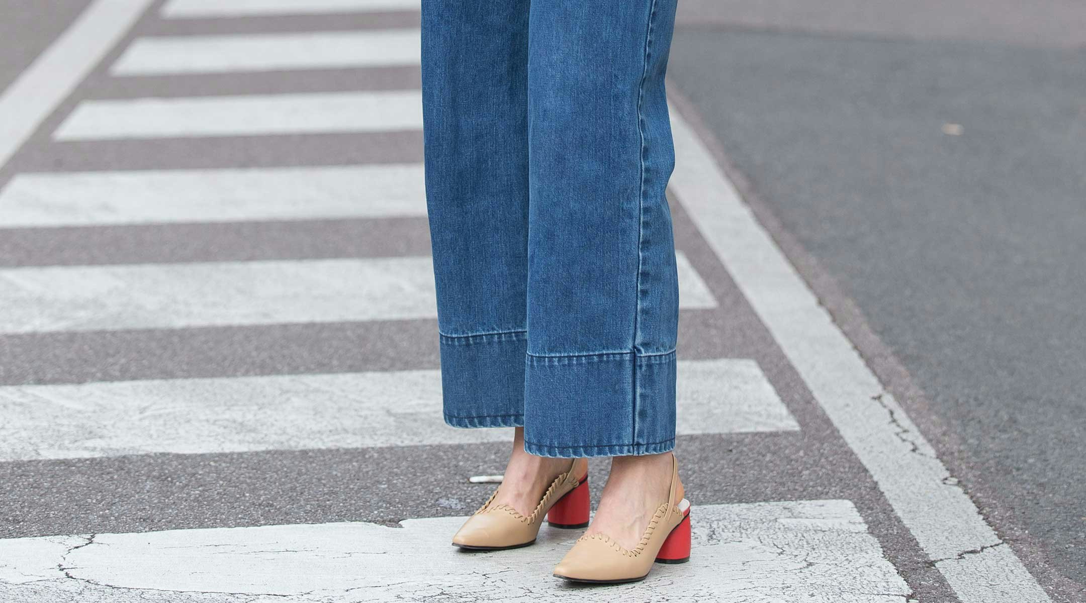 flat shoes to wear with jeans