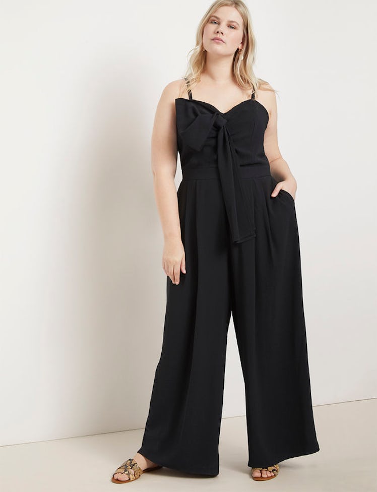 Tie Front Wide Leg Jumpsuit