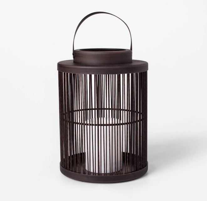 Vertical Weave LED Battery Operated Outdoor Lantern