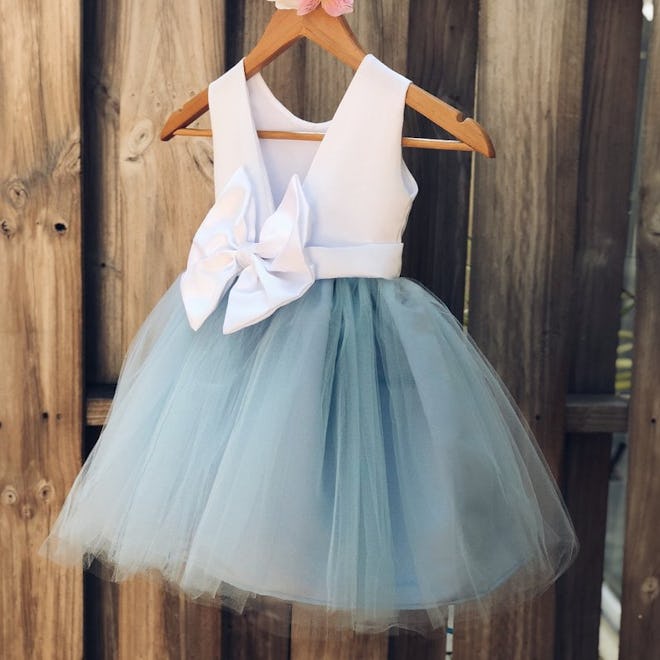 Satin and Tulle Flower Girl Dress