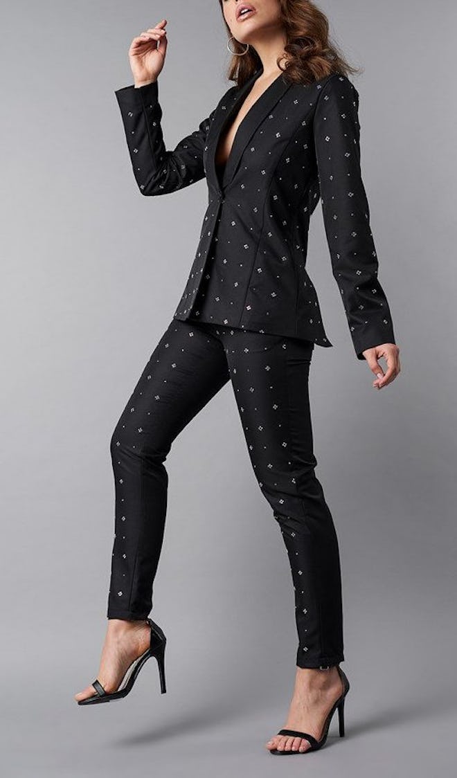 Embellished Blazer & Suit Pants
