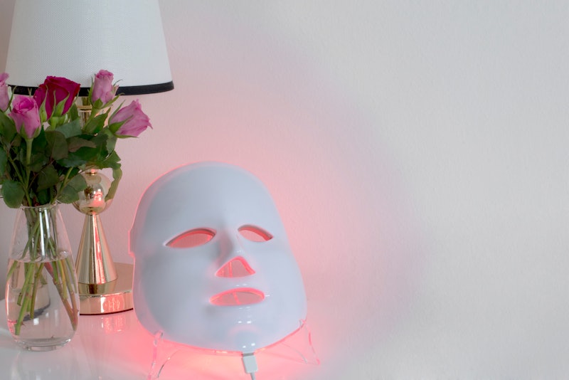 LED face masks are cheaper than the professional option, but aren't as effective