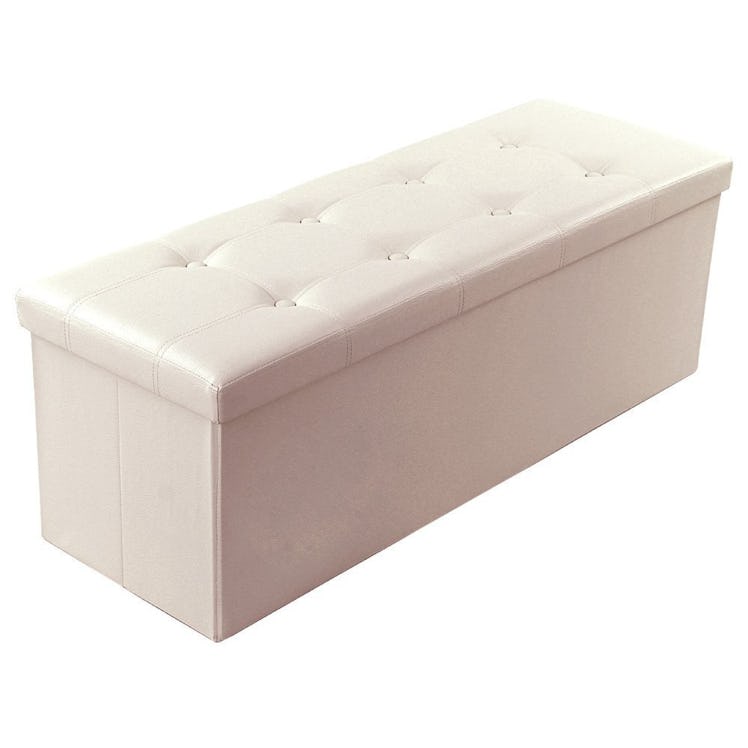 Songmics Faux Leather Ottoman Bench