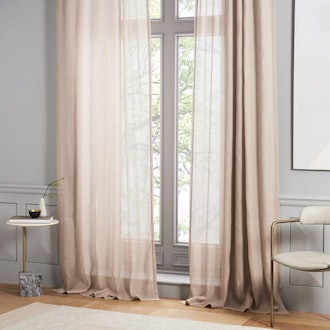 Sheer Belgian Flax Linen Curtain