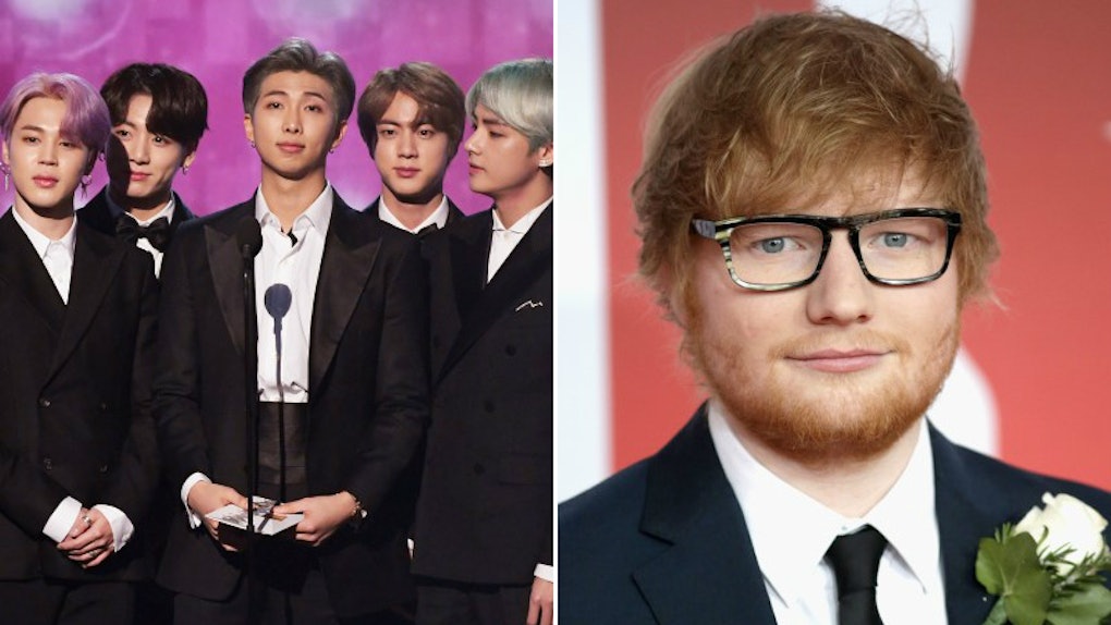 What 'Map Of The Soul: Persona' Track Did Ed Sheeran Write? BTS Just