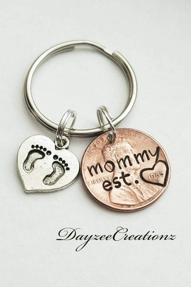Personalized Mommy Penny Keychain