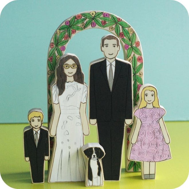 Custom Family Wedding Cake Topper