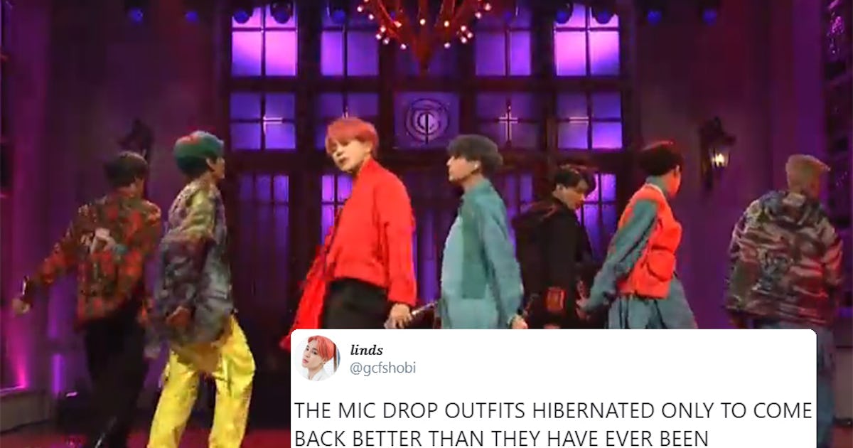 These Tweets About Bts Mic Drop Performance On Snl Are Feeling Their Sexy Outfits