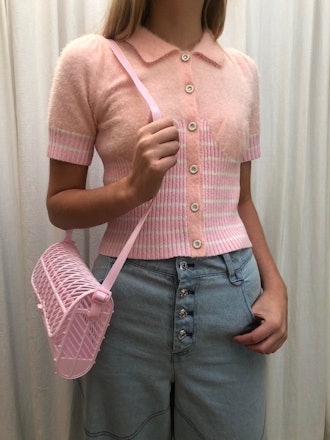 Knitted Polo Top