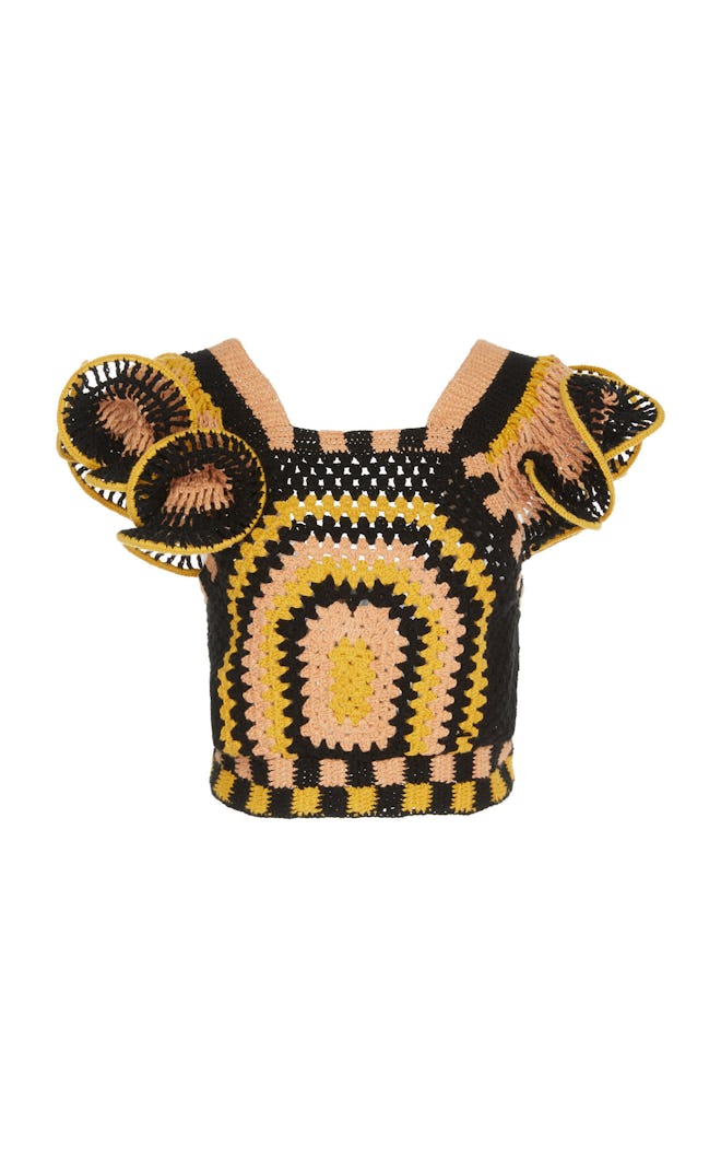 Caia Crocheted Cotton Top