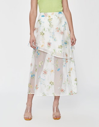 Lara Embroidered Floral Skirt