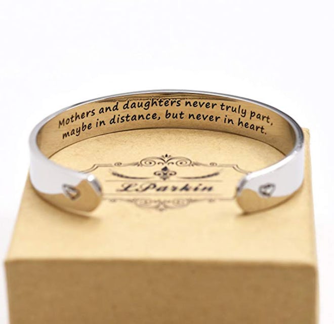 Mothers and Daughters Never Truly Part, Maybe in Distance, But Never in Heart Bracelet