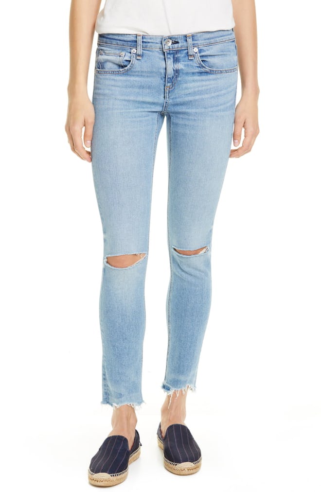 rag & bone The Dre Raw Hem Ankle Slim Jeans