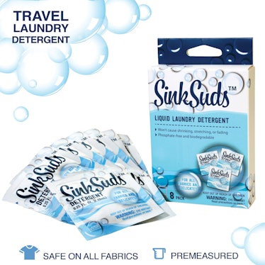 SinkSuds Travel Laundry Detergent (8 Pack)