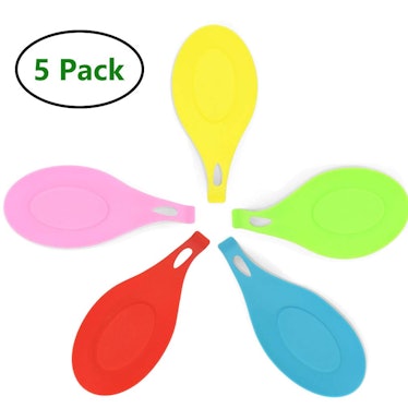 Amoutor Silicone Spoon Rest (5 Pieces)