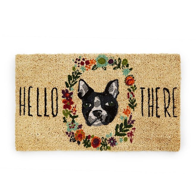 Fur and Flowers Dog Doormat