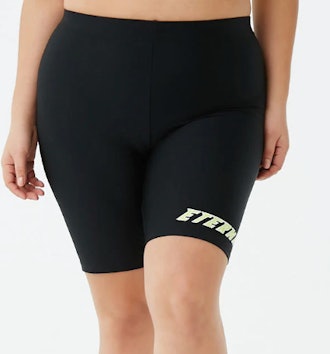 Plus Size Eternal Graphic Biker Shorts