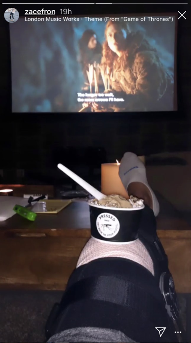 Zac Efron's Knee Injury Recovery Video Shows How Seriously The Actor Is