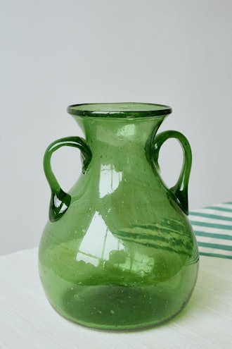 Glass Vase in Emerald