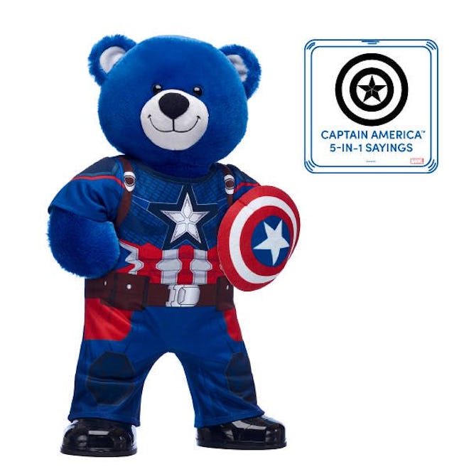 Captain America Bear with Costume and Sound