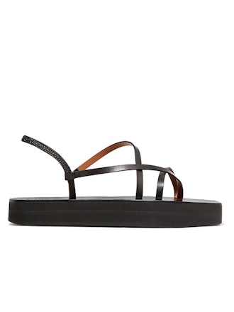 Maremma Leather Platform Sandals