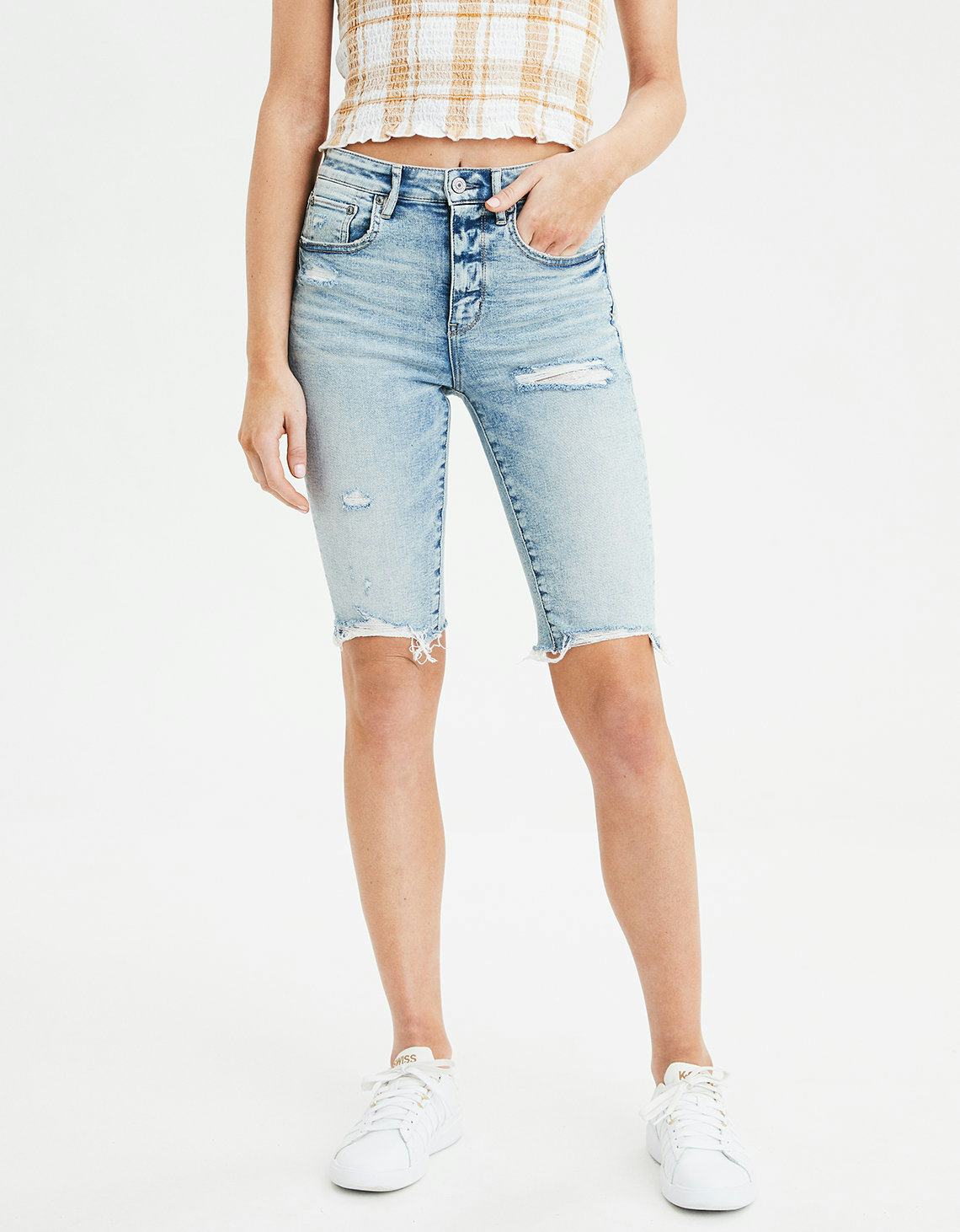 american eagle biker shorts