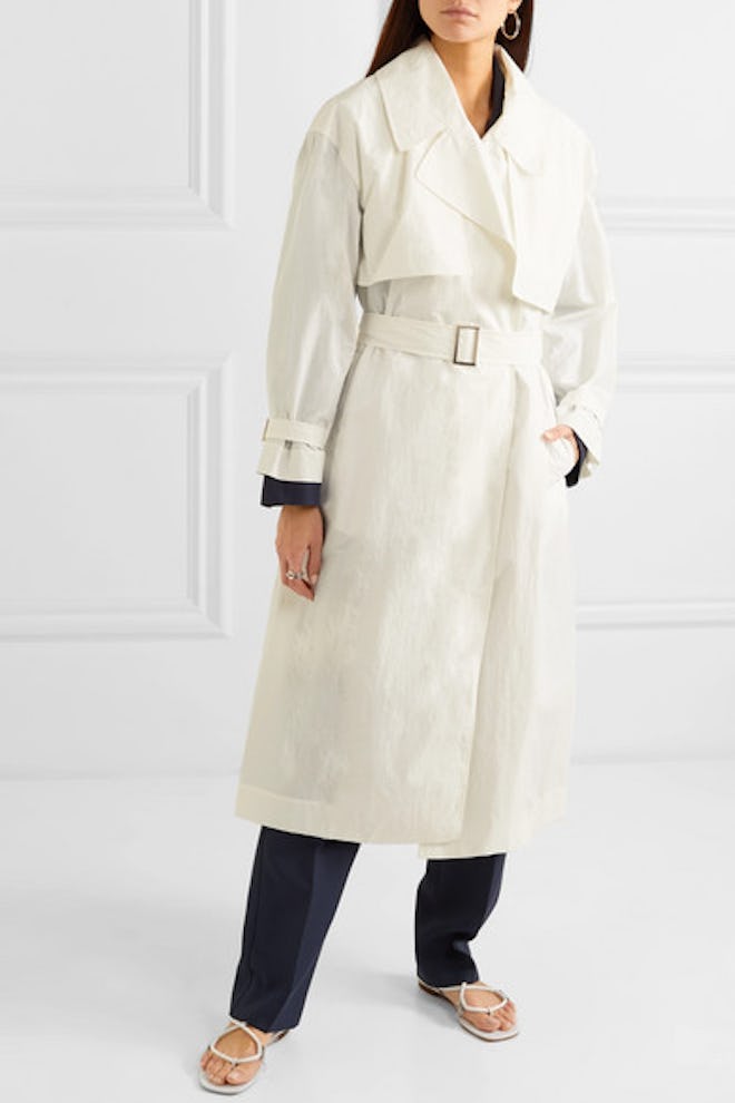 Belted Shell Trench Coat