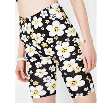 Current Mood HAZY DAISY BIKER SHORTS