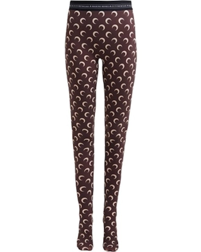 Crescent Moon-print Leggings