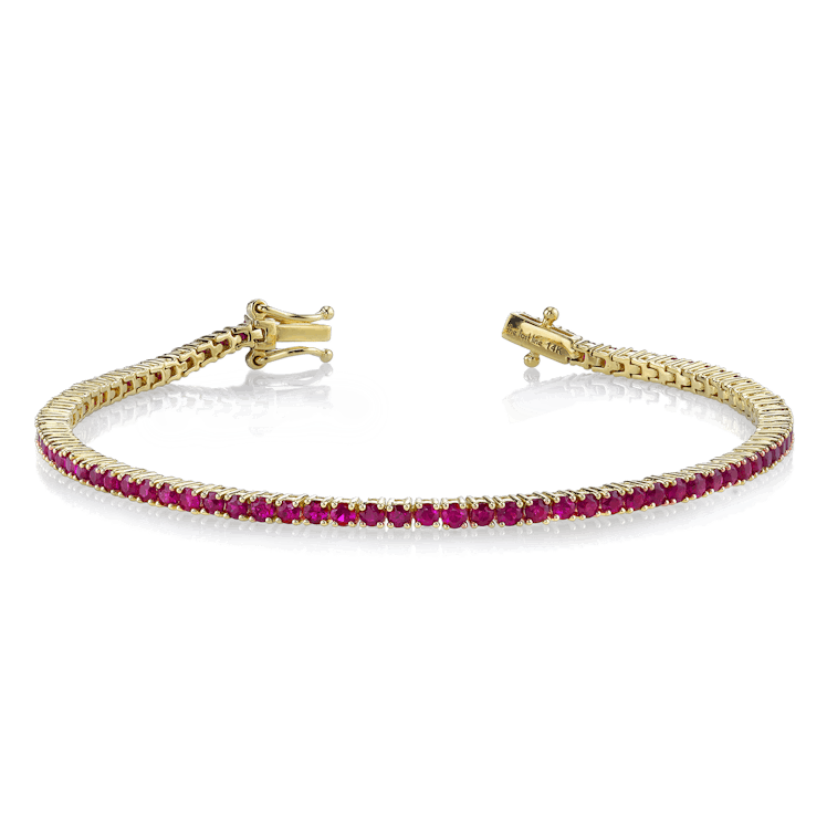 The Last Line, Ruby Perfect Tennis Bracelet makes a great Mother's Day gift