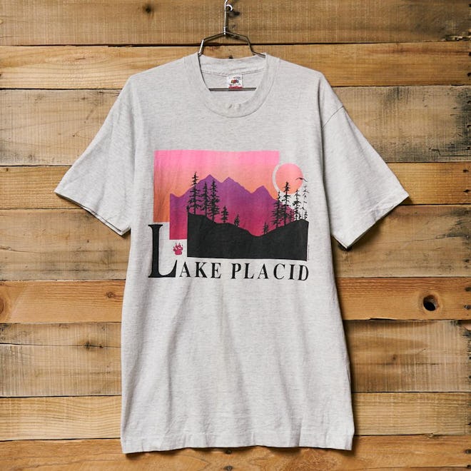 Vintage Lake Placid Sunset Tee