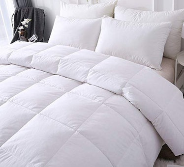 DOWNCOOL 100% Cotton Quilted Down Comforter 