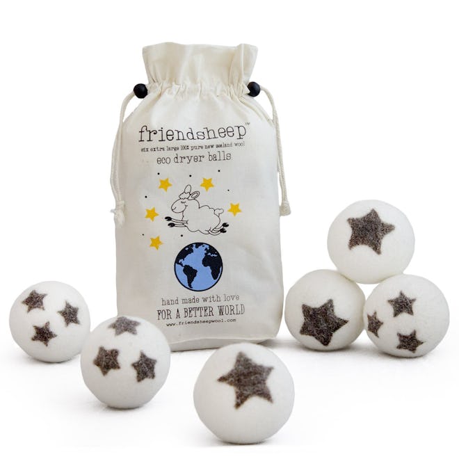 Friendsheep Organic Eco Wool Dryer Balls (6 Balls)