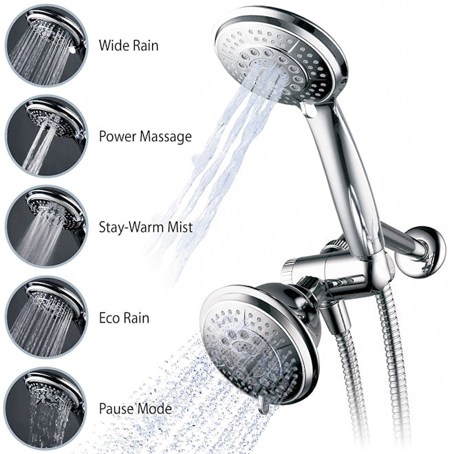 Hydroluxe Full Chrome 2-in-1 Shower Head