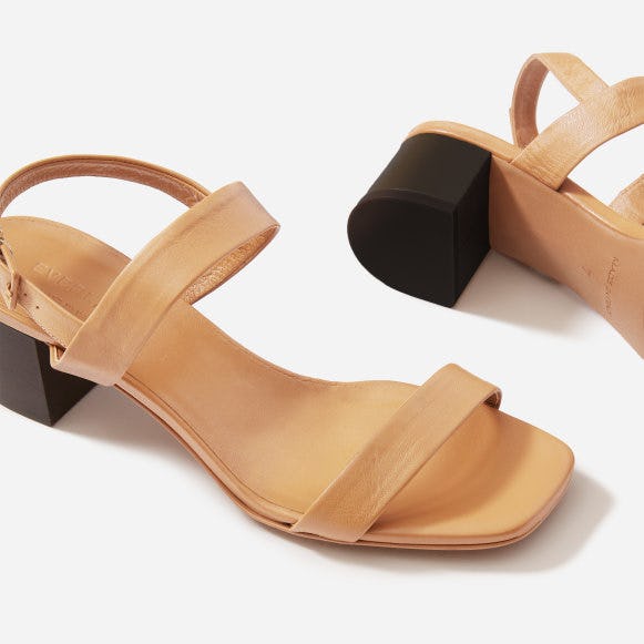 Everlane double sales strap block heel