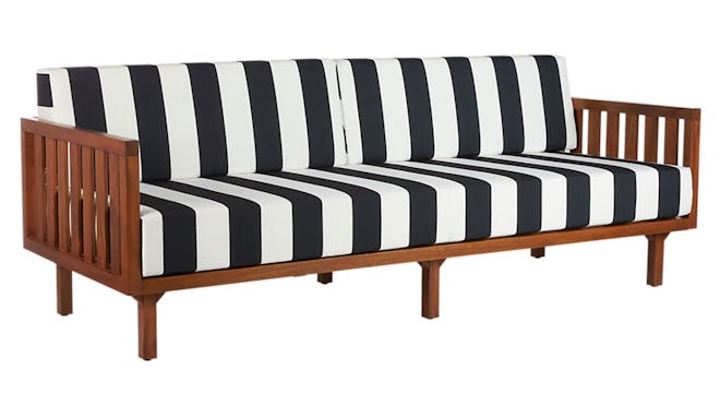 Tropez Black And White Stripe Sofa