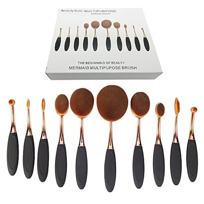 BeautyKate Oval Makeup Brush Set