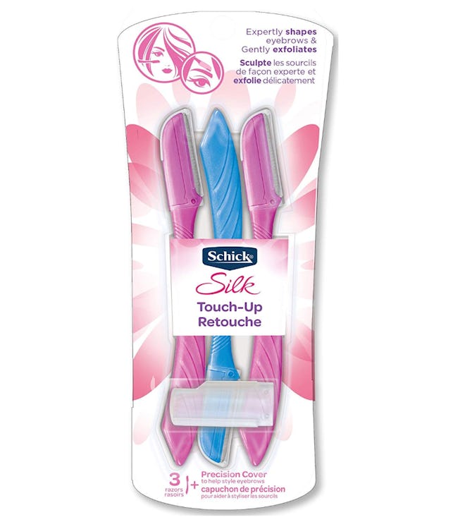 Schick Silk Touch-Up Eyebrow Shaper & Facial Hair Razor (3-Pack)