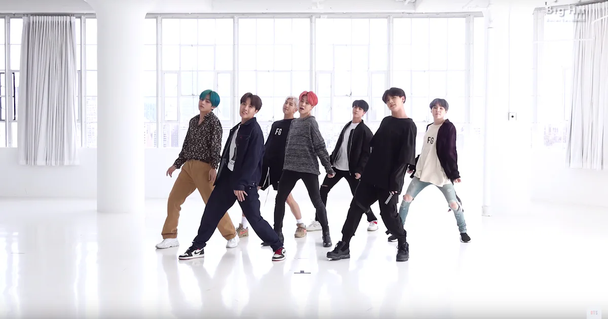 The Video Of Bts Boy With Luv Dance Practice Reveals They Work Hard To Make It Look Easy