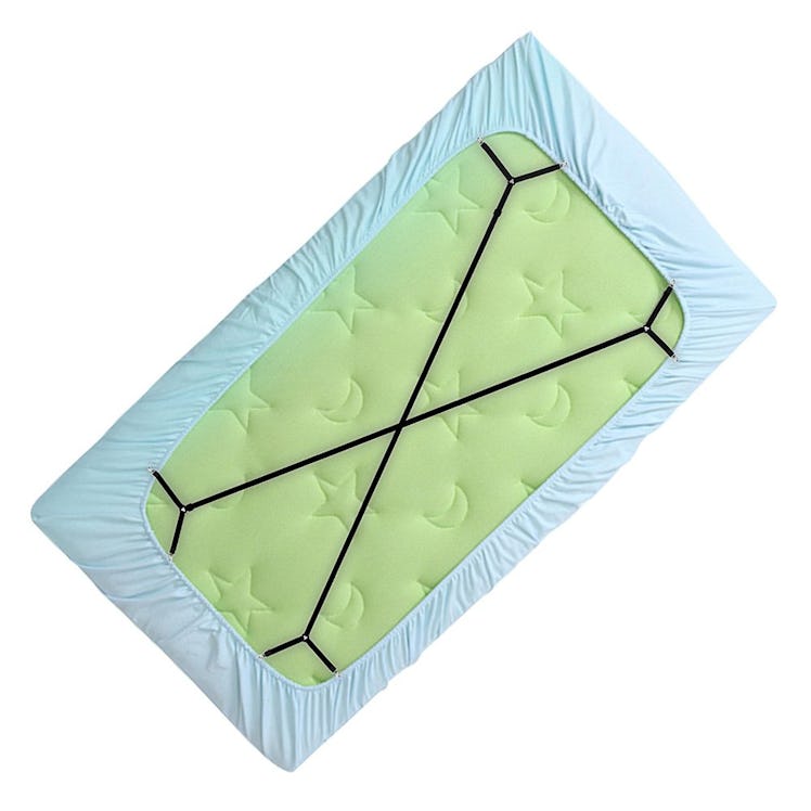 CoZroom Triangle Bed Sheet Fastener Straps (4 Straps)