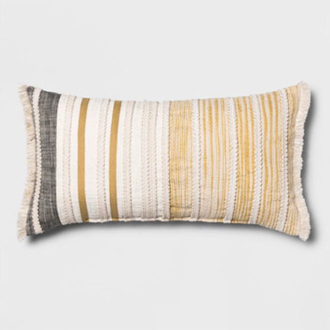 Patched Oversize Throw Pillow
