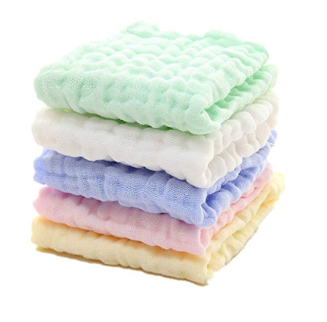 Mukin Baby Muslin Washcloths (5-Pack)