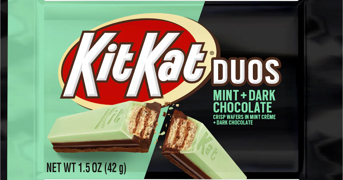 Kit Kat Duos Mint Dark Chocolate Are The First Permanent Flavor In Nearly A Decade