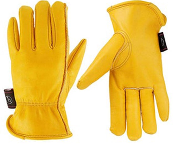 KIM YUAN Leather Gardening Work Gloves 
